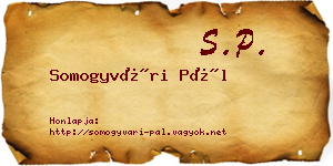 Somogyvári Pál névjegykártya